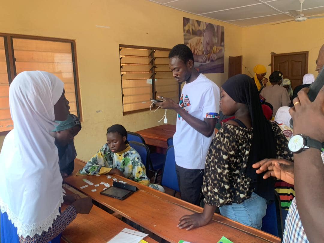 Digital skills training in progress